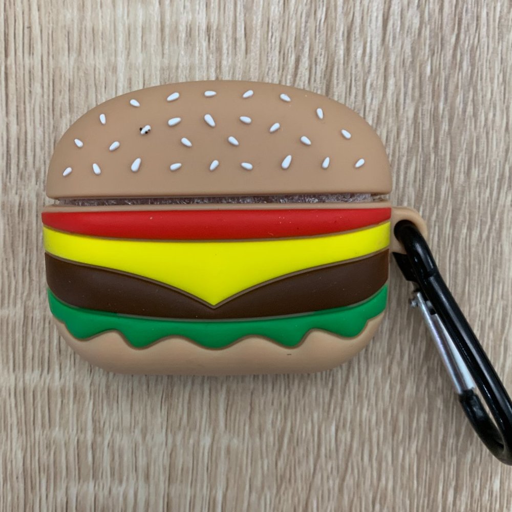 Cute Hamburger Silicone Case Cover Airpods Pro